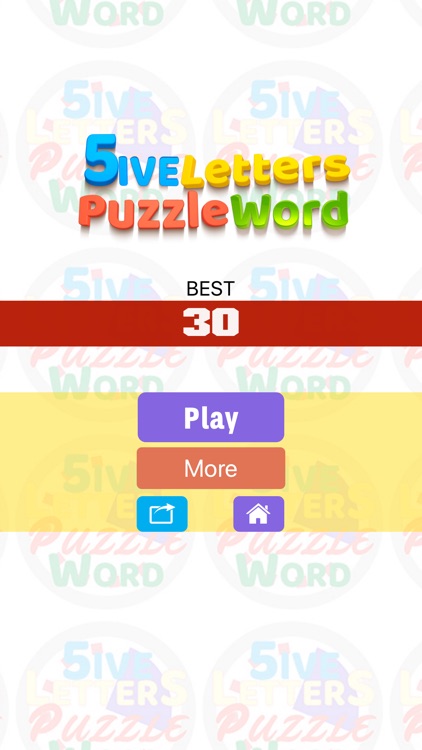 5ive Letters Puzzle Word
