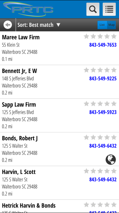 PRTC Search iPhone screenshot 3 - Business app