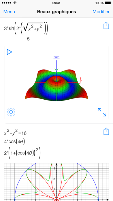 Screenshot #2 pour Mathématiques avec PocketCAS