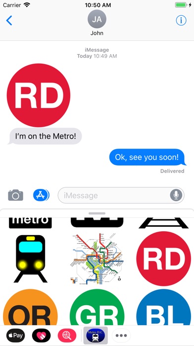 Washington DC Metro Stickers screenshot 2