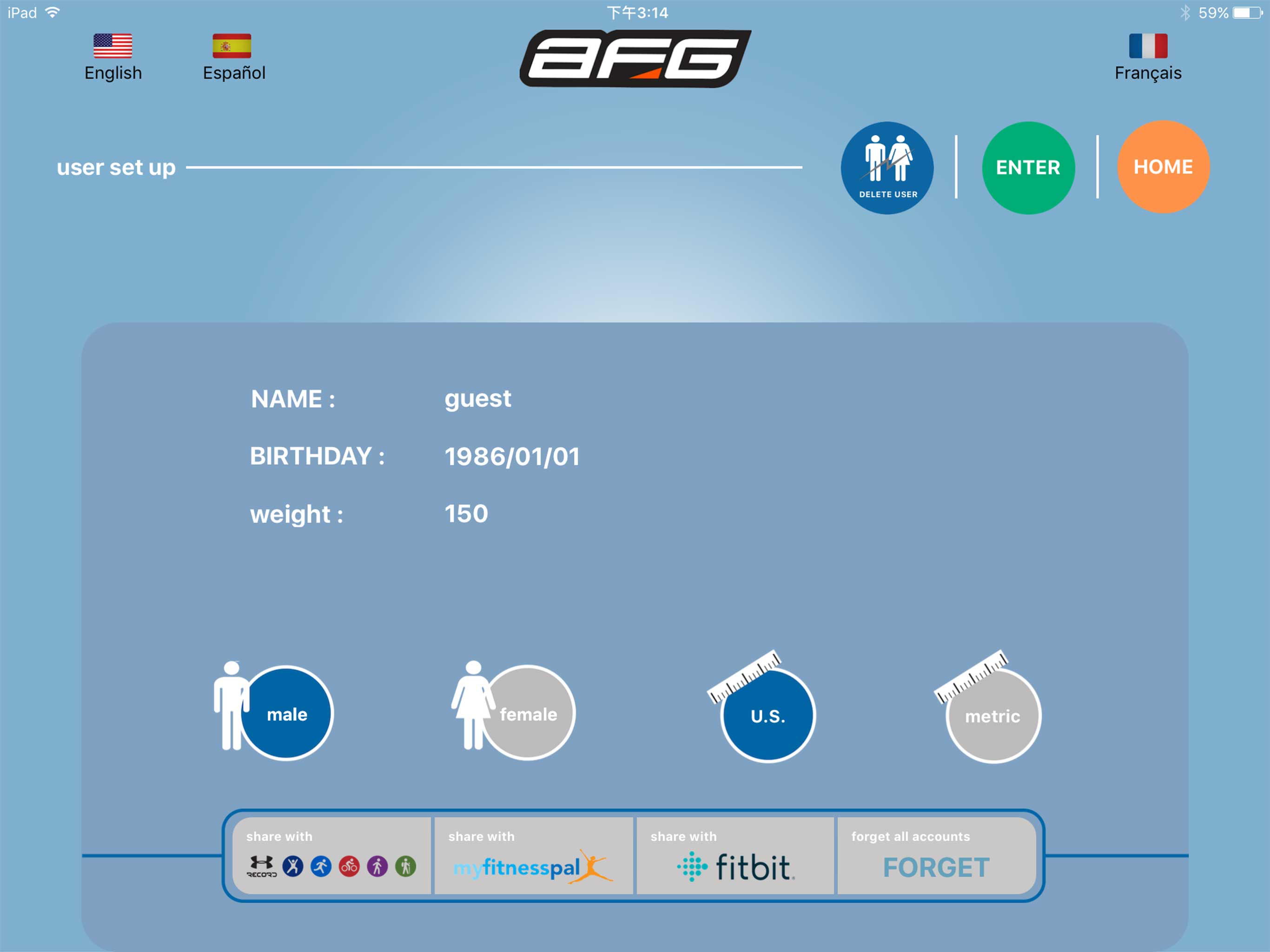 AFG Connected Fitness screenshot 4