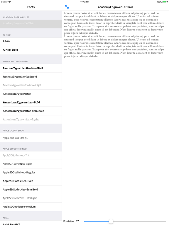 Screenshot #4 pour FontsTool