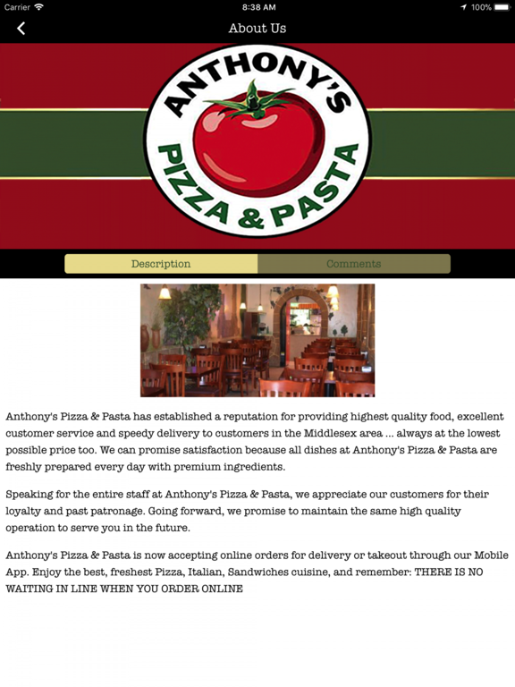 Screenshot #6 pour Anthony's Pizza & Pasta