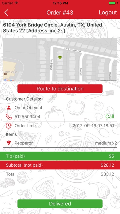 PizzaLoci Driver screenshot 3