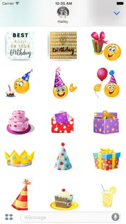 happy birthday stickers & card iphone screenshot 4