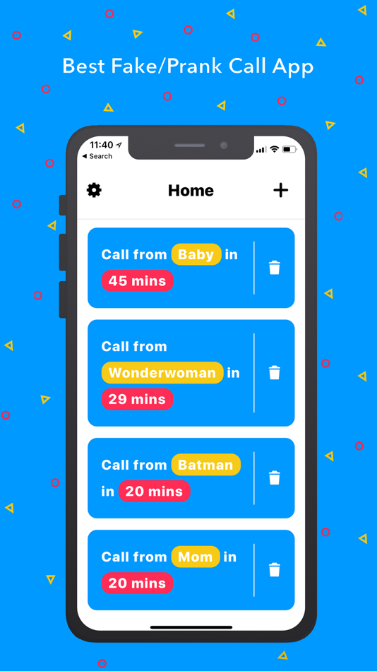 #1. Callback - Fake/Prank Call App (iOS) 由: Vaibhav Narula