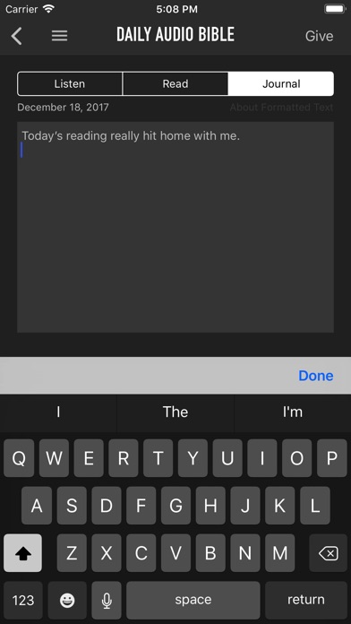 Daily Audio Bible Mobile App screenshot 4