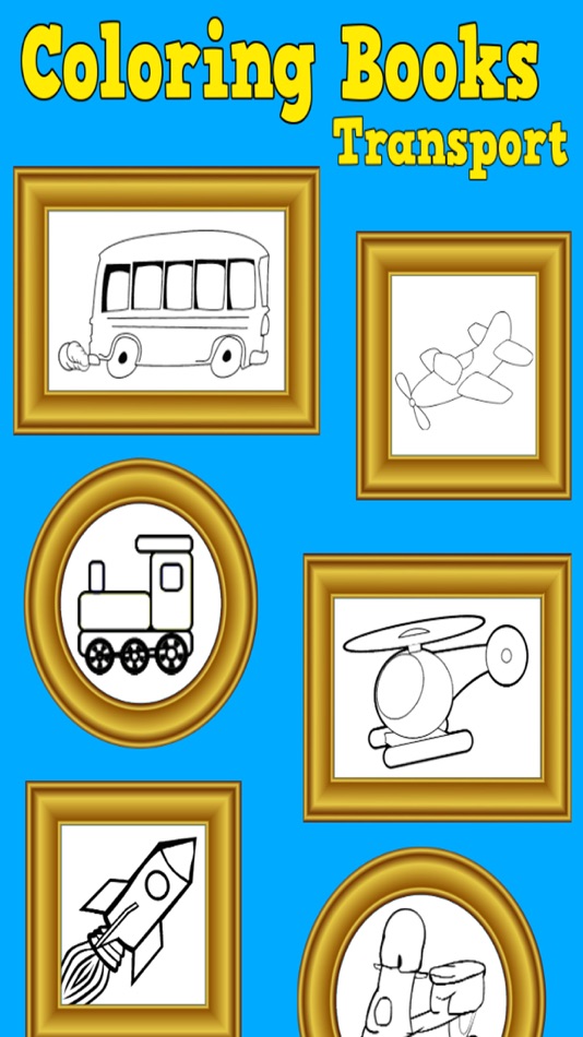 #5. Coloring Books, Transport (iOS) 由: Galatic Droids