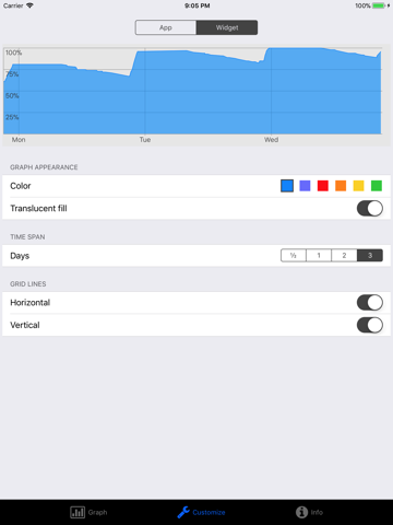 Battery Graph Widget screenshot 2