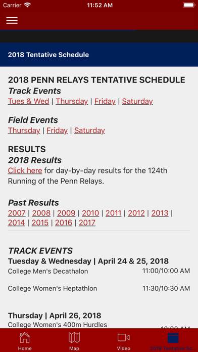 Penn Relays screenshot 3