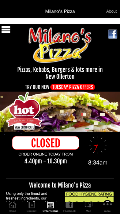 How to cancel & delete Milanos Pizza Ollerton from iphone & ipad 2
