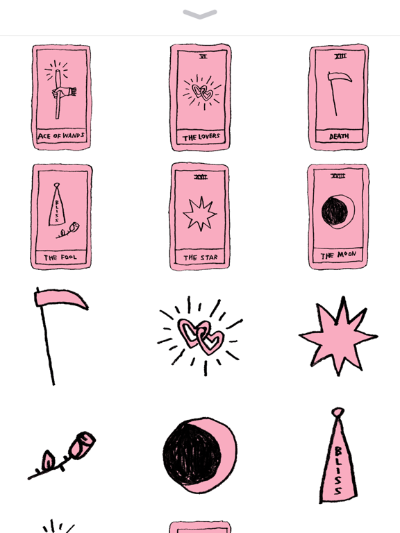 OK Tarot Stickers iPad screenshot 4 - Entertainment app