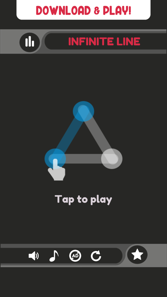 #1. Infinite Line - One Tap Merger (iOS) 由: Aljosa Pavsic