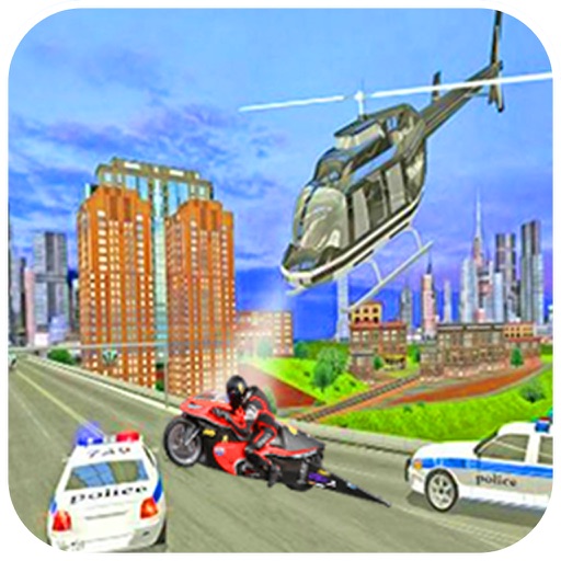 Heli Police Attack Thief Bike icon