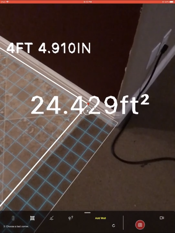 Screenshot #5 pour AR Tape Measure: Air Measure