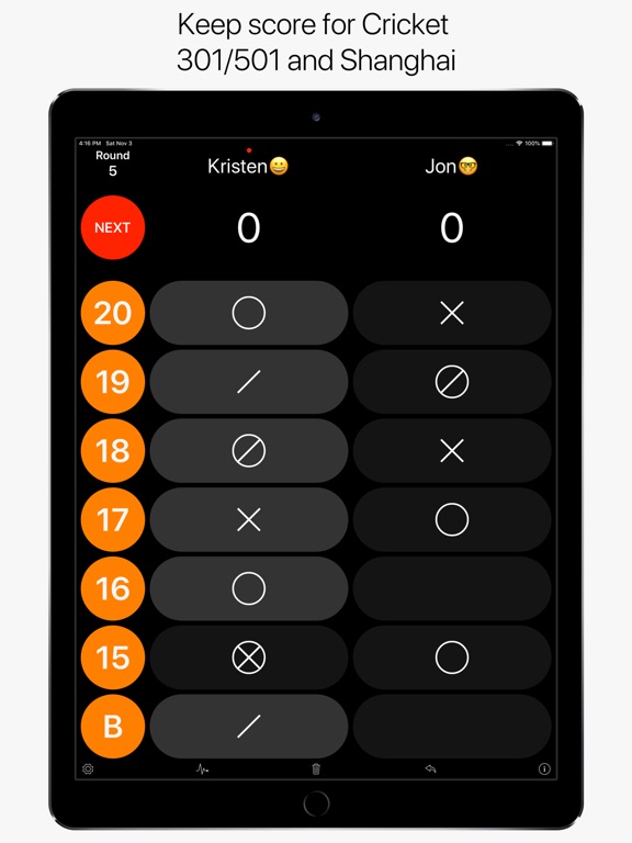 Dart Scoreboard Pro на iPad