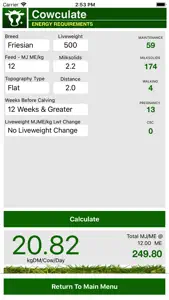 Cowculate screenshot #5 for iPhone