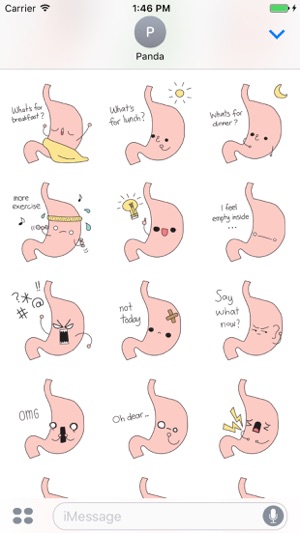 Grumpee The Hangry Stomach Stickers(圖5)-速報App