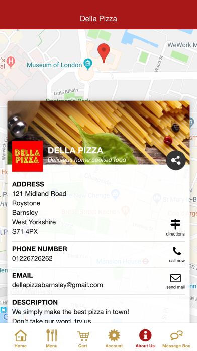 Della Pizza Barnsley screenshot 3