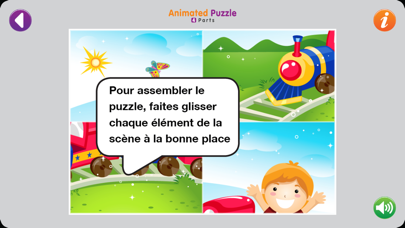 Screenshot #3 pour Animated Puzzle 1