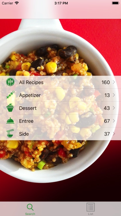 Planet Recipe for iPhone