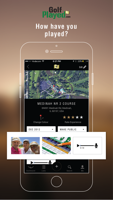 GolfPlayed iPhone screenshot 4 - Sports app