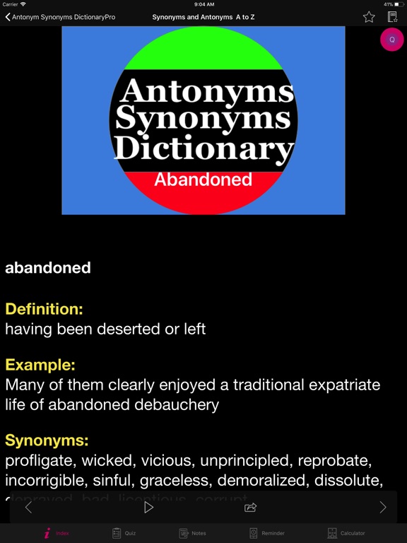 App Shopper Antonym Synonyms DictionaryPro (Reference)
