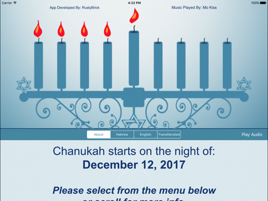 Screenshot #4 pour Menorah - Chanukah - חנוכה