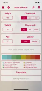 Ideal Weight, BMI Calculator screenshot #1 for iPhone