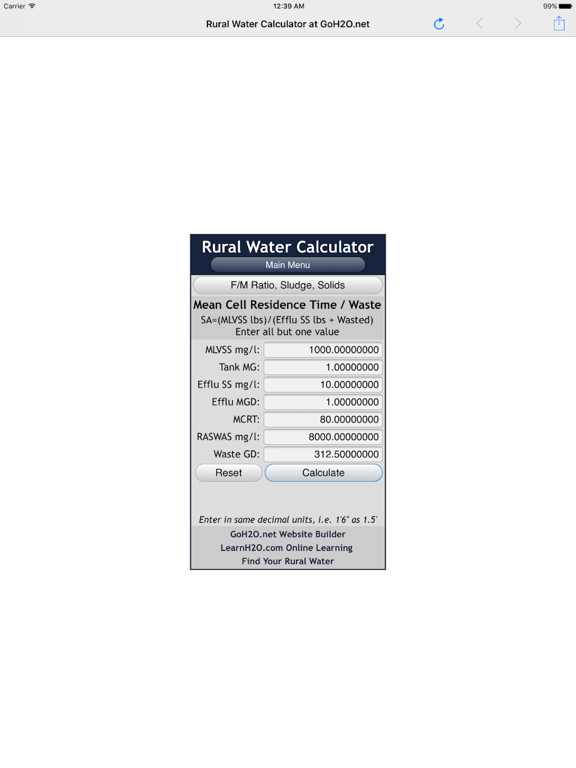 Screenshot #6 pour Rural Water Calculator