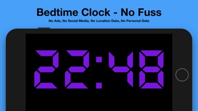 Screenshot #1 pour Bedtime Clock - No Fuss
