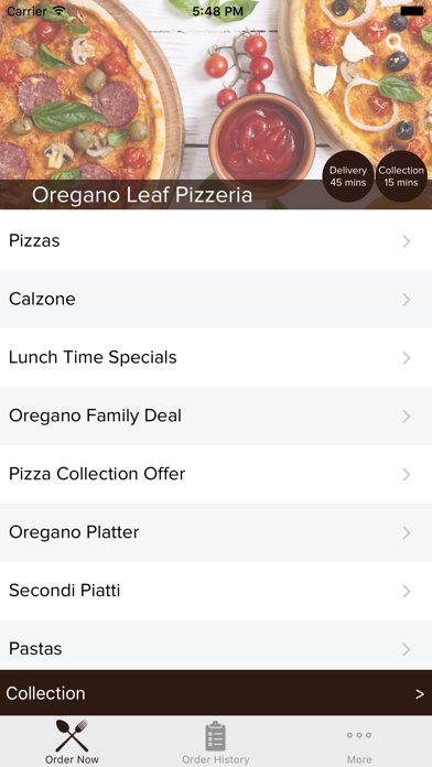 How to cancel & delete Oregano Leaf Pizzeria Wells from iphone & ipad 2