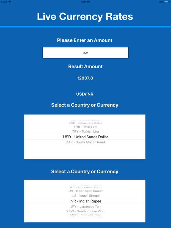 Forex Exchange Rates Live Inr