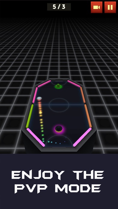 Real Air Hockey - Neon Board screenshot 3