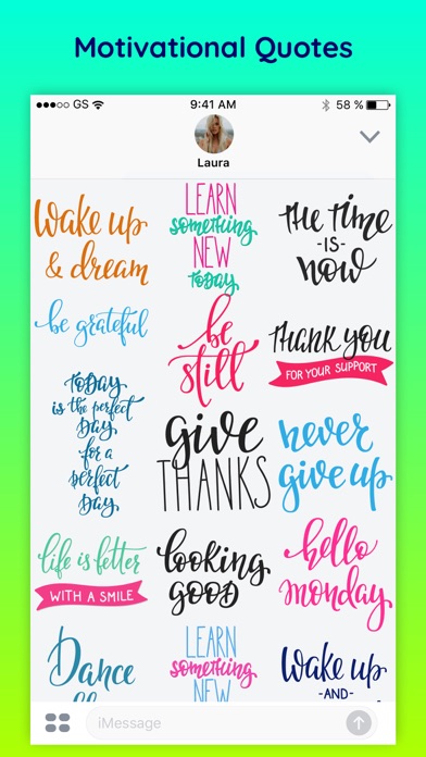 Motive - Inspirational Quotes & Text Chat Stickers screenshot 4