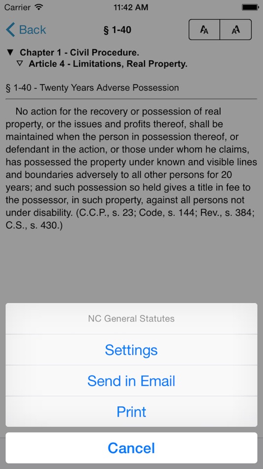 #6. NC Laws North Carolina Code (iOS) 게시자: Nirmala T V