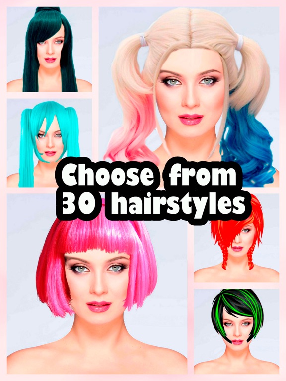 Screenshot #5 pour Anime cheveux fous coloriage application photo
