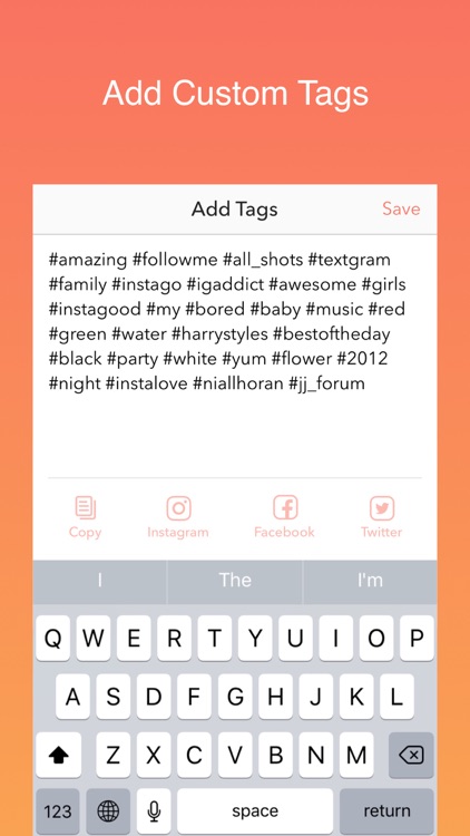 Hot Hashtags for Instagram, Facebook & Twitter screenshot-3