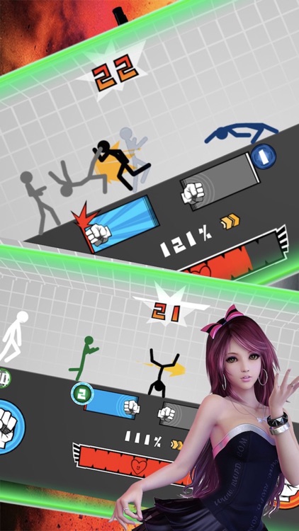 Stickman Fight On City Street