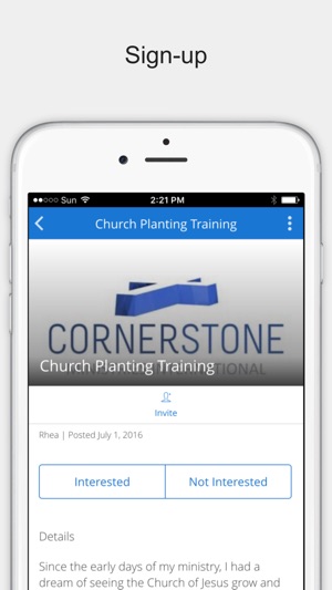 Cornerstone Ministries App(圖2)-速報App