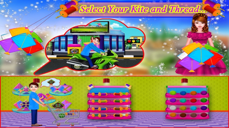 kite flying shopping mall
