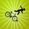This stickman bike racing game "Stickman bike carnage:bmx bike stunts game" allows you to perform crazy flips, engage in extreme crashing and reach your best speed
