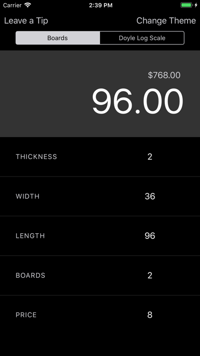 Screenshot #2 pour Board Feet Calc