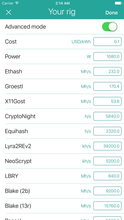ProfiMine Pro: What to mine?
