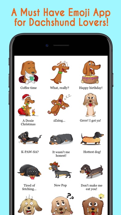 DachMoji: Dachshund Stickers screenshot 4