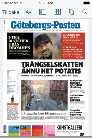 Göteborgs-Posten E-tidning screenshot 2