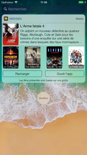 Capture d'écran de Movidea - Movie Finder sur iPhone 6