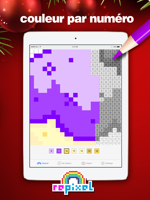 Screenshot #6 pour Repixel - Coloriage par Numéro