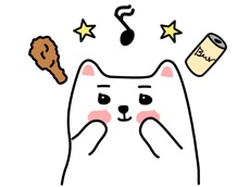 Activities of Kooni stickers 흰둥이 쿠니 아이메시지스티커