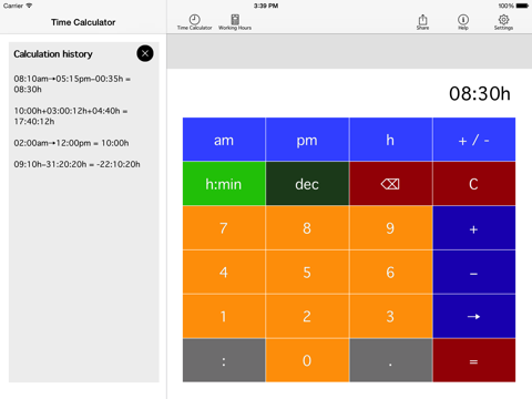 Screenshot #4 pour Time.Calc